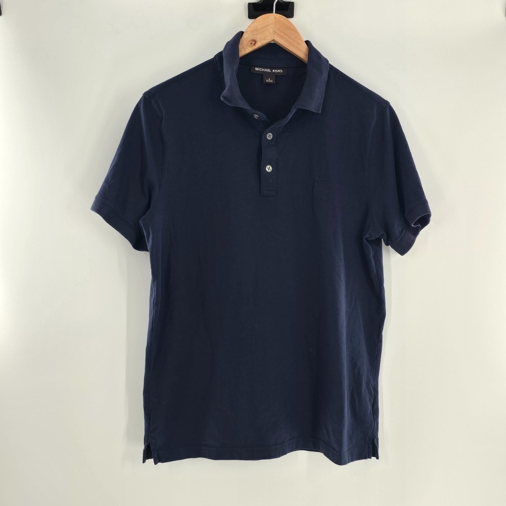 Michael Kors Men's Navy Blue Short‎ Sleeve Polo Size Small